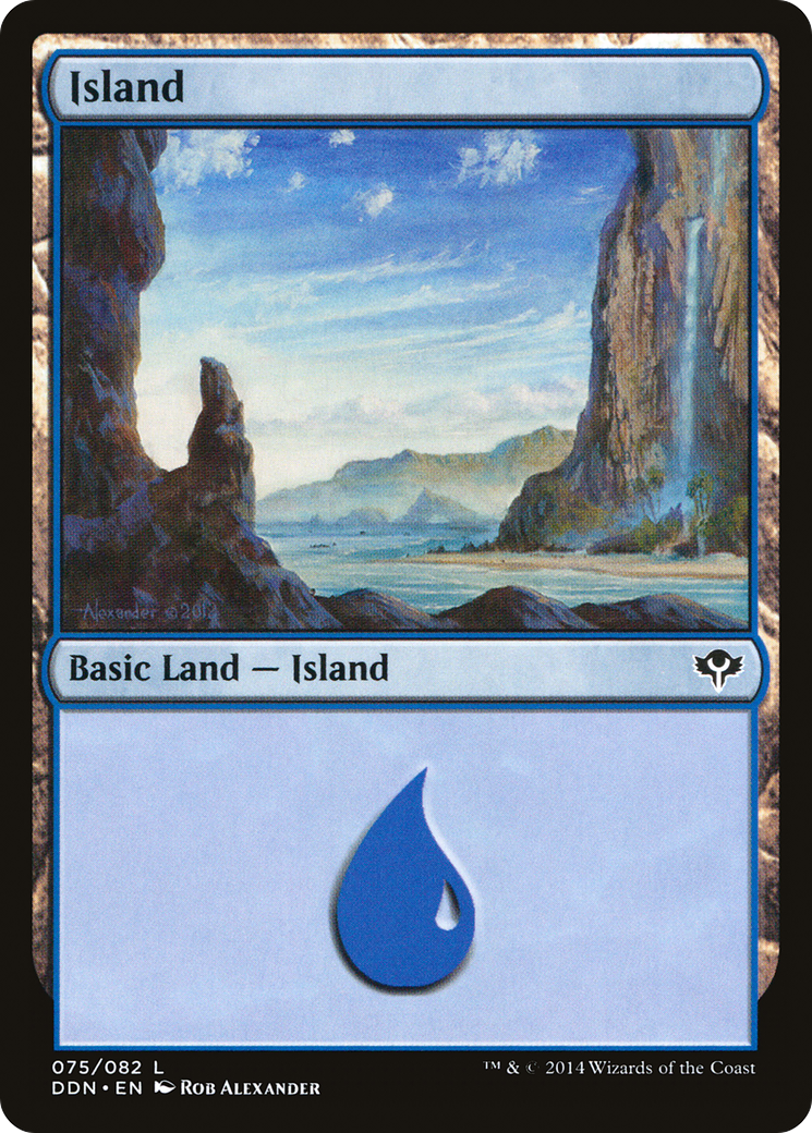 Island (075) (DDN-075) - Duel Decks: Speed vs. Cunning