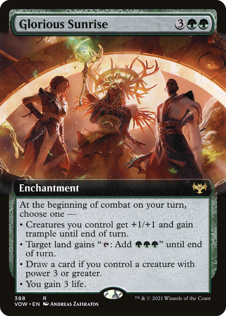 Glorious Sunrise (Extended Art) (VOW-388) - Innistrad: Crimson Vow: (Extended Art)