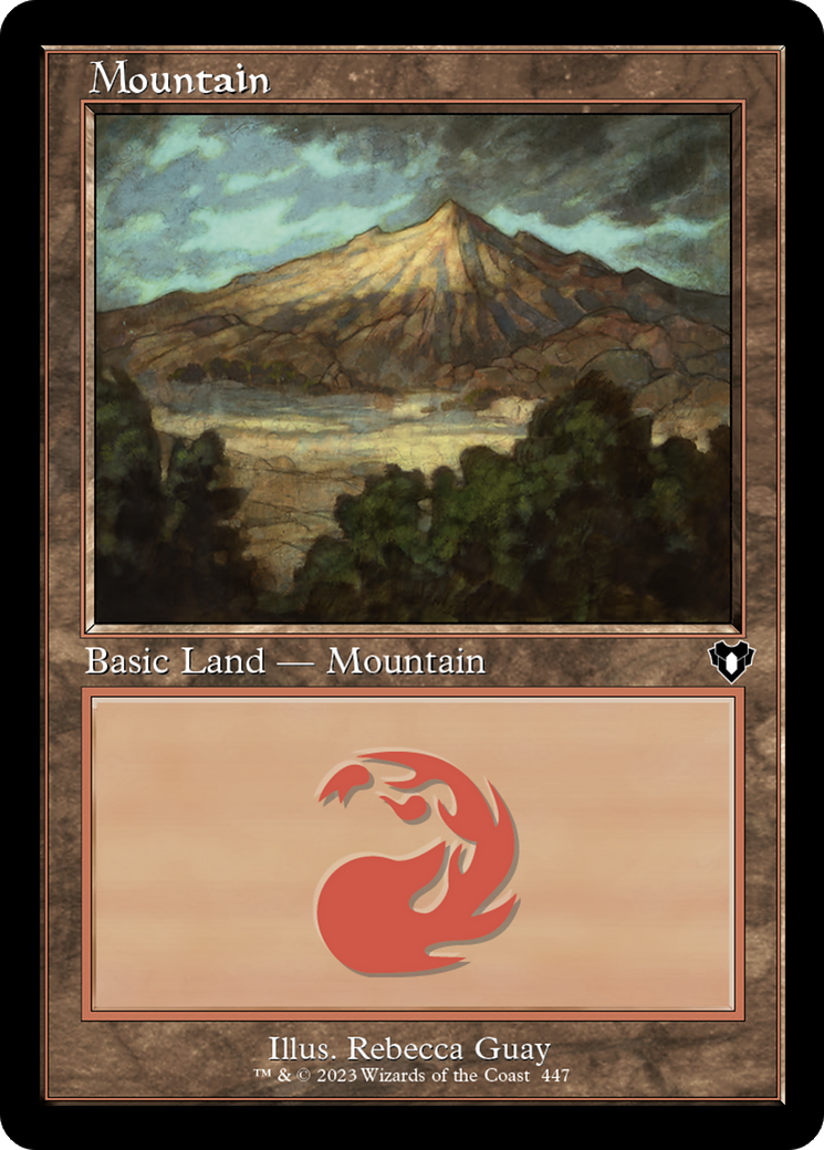 Mountain (447) (Retro Frame) (CMM-447) - Commander Masters