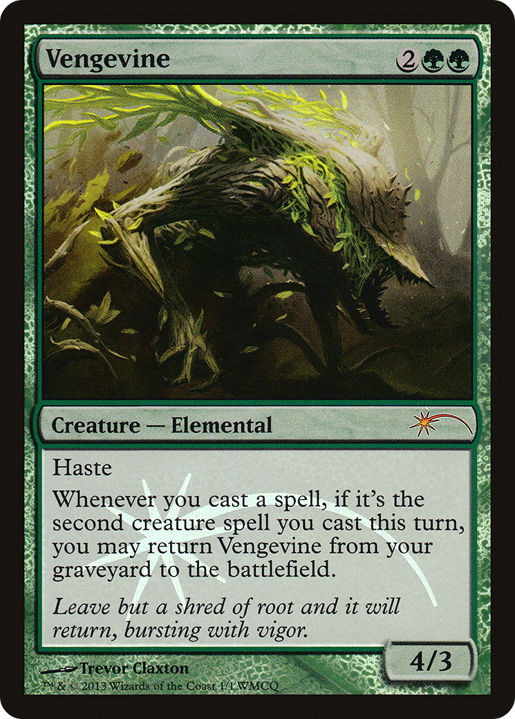 Vengevine (WMCQ-001) - World Magic Cup Qualifiers Foil
