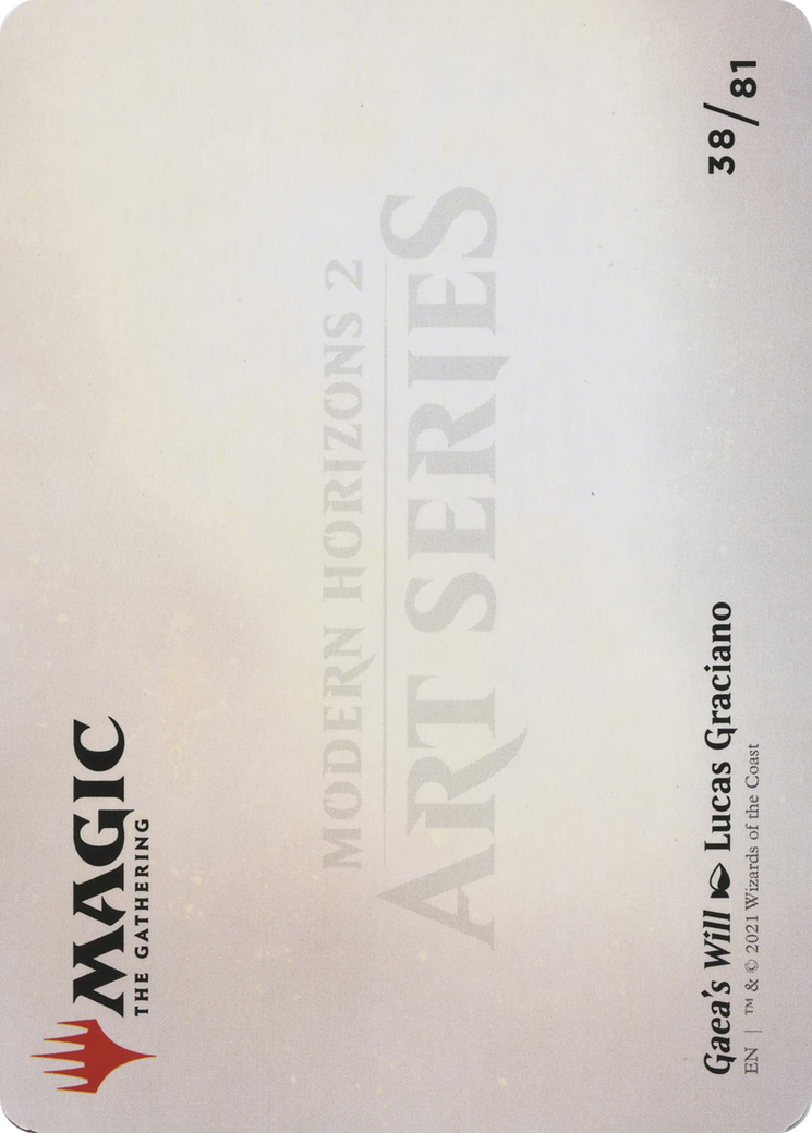 Gaea's Will // Gaea's Will (AMH2-038) - Modern Horizons 2 Art Series (Borderless)