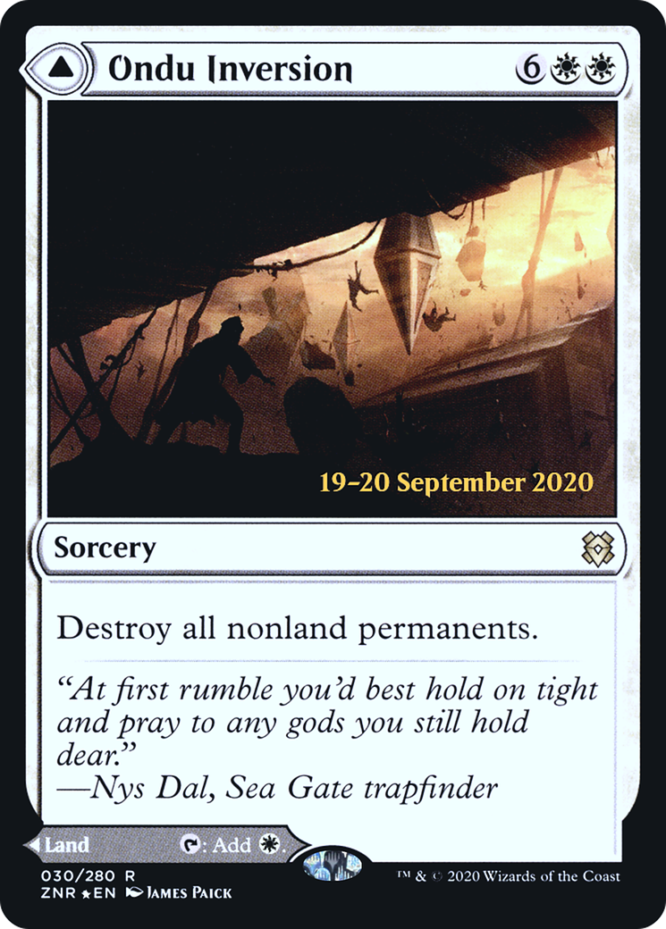 Ondu Inversion (PRE-030) - Zendikar Rising Promos Foil