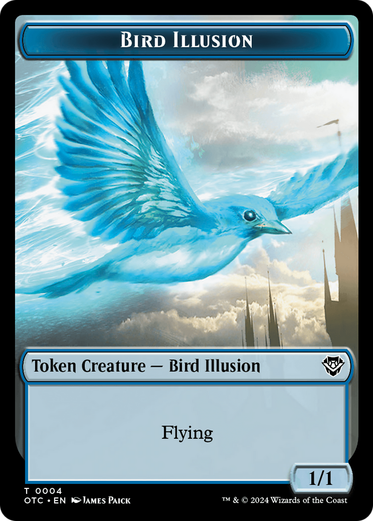 Bird Illusion (TOTC-004) - Outlaws of Thunder Junction Commander Tokens