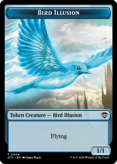 Bird Illusion (TOTC-004) - Outlaws of Thunder Junction Commander Tokens Foil