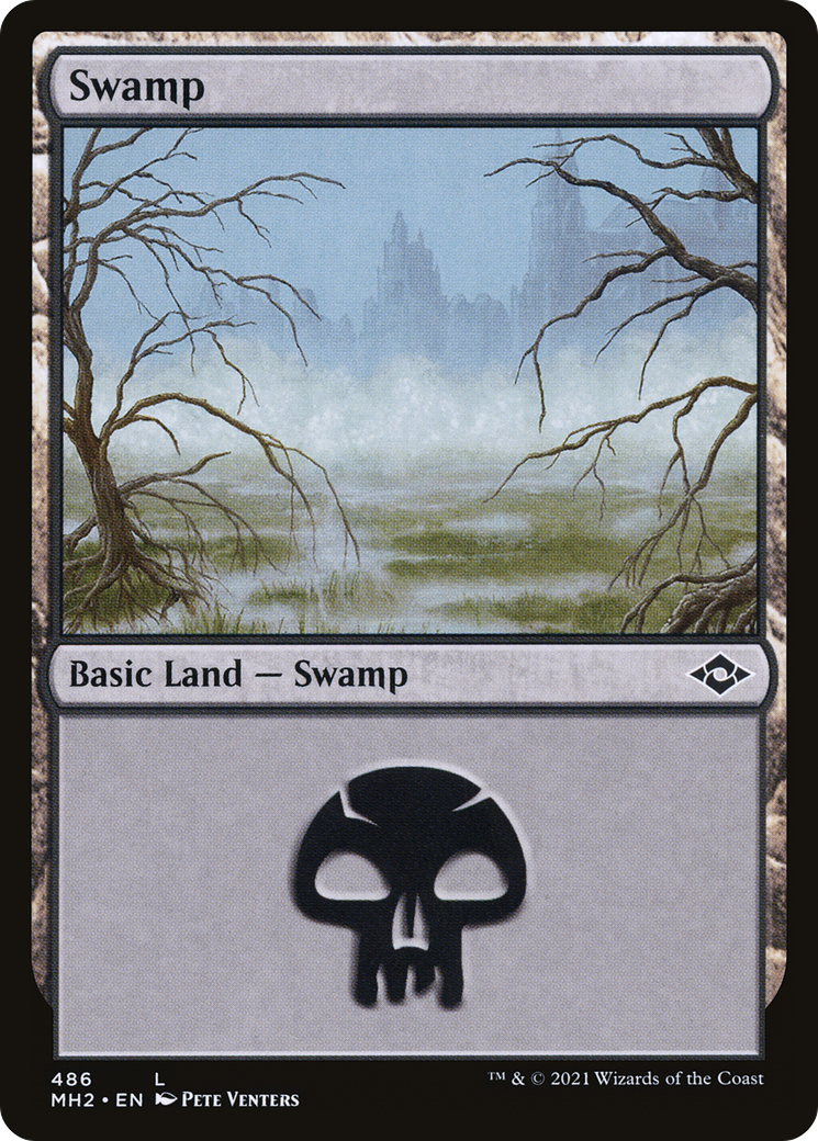 Swamp (486) (MH2-486) - Modern Horizons 2 Foil