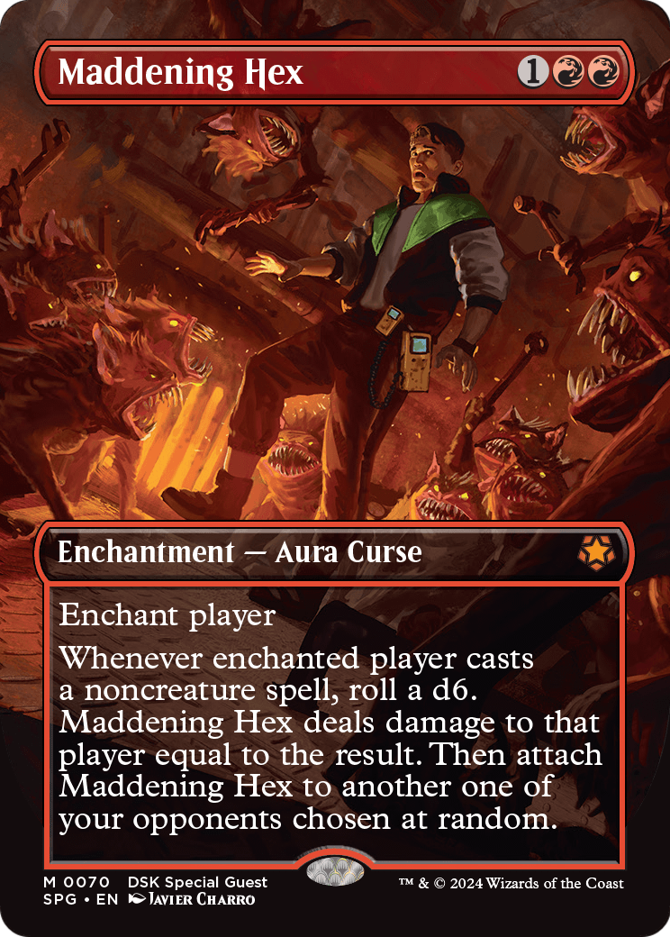 Maddening Hex (Borderless) (SPG-070) - Special Guests (Borderless) Foil