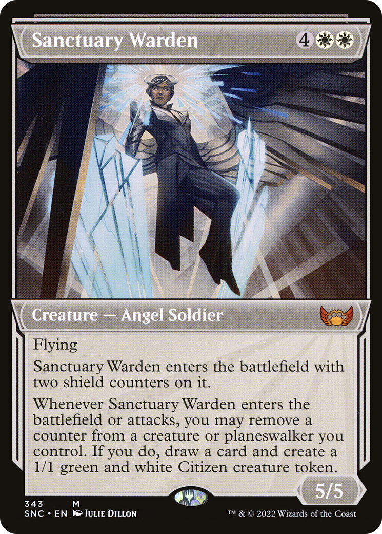 Sanctuary Warden (Showcase) (SNC-343) - Streets of New Capenna: (Showcase) Foil