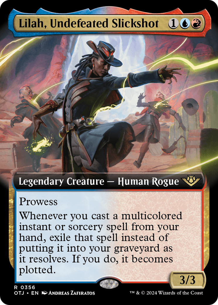 Lilah, Undefeated Slickshot (Extended Art) (OTJ-356) - Outlaws of Thunder Junction: (Extended Art) Foil