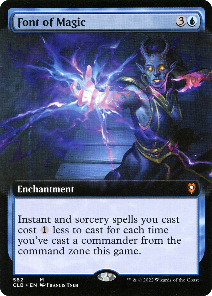 Font of Magic (Extended Art) (CLB-562) - Commander Legends: Battle for Baldur's Gate: (Extended Art) Foil