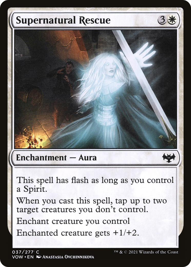 Supernatural Rescue (VOW-037) - Innistrad: Crimson Vow Foil