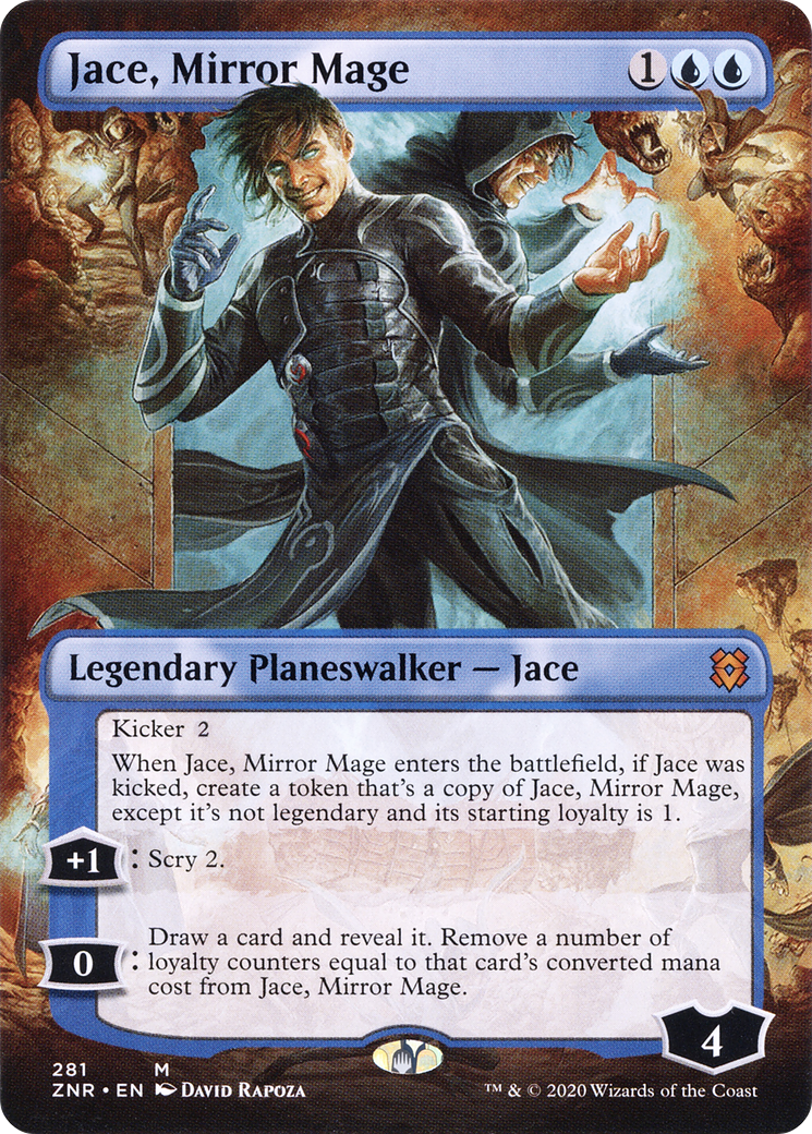 Jace, Mirror Mage (Borderless) (ZNR-281) - Zendikar Rising (Borderless)