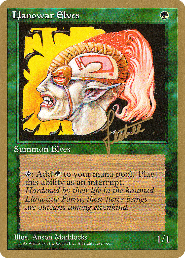 Llanowar Elves - 1996 Bertrand Lestree (4ED) (WCD-) - Pro Tour Collector Set