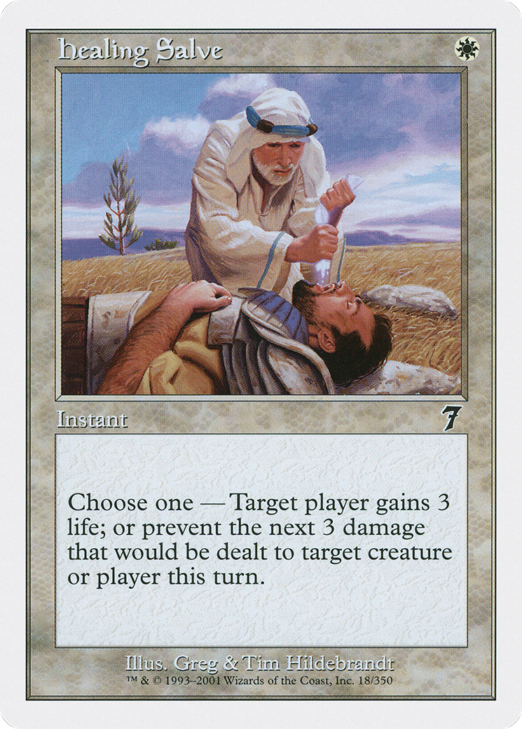 Healing Salve (7ED-018) - 7th Edition Foil