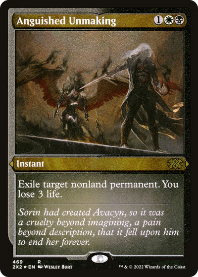 Anguished Unmaking (Foil Etched) [Double Masters 2022]