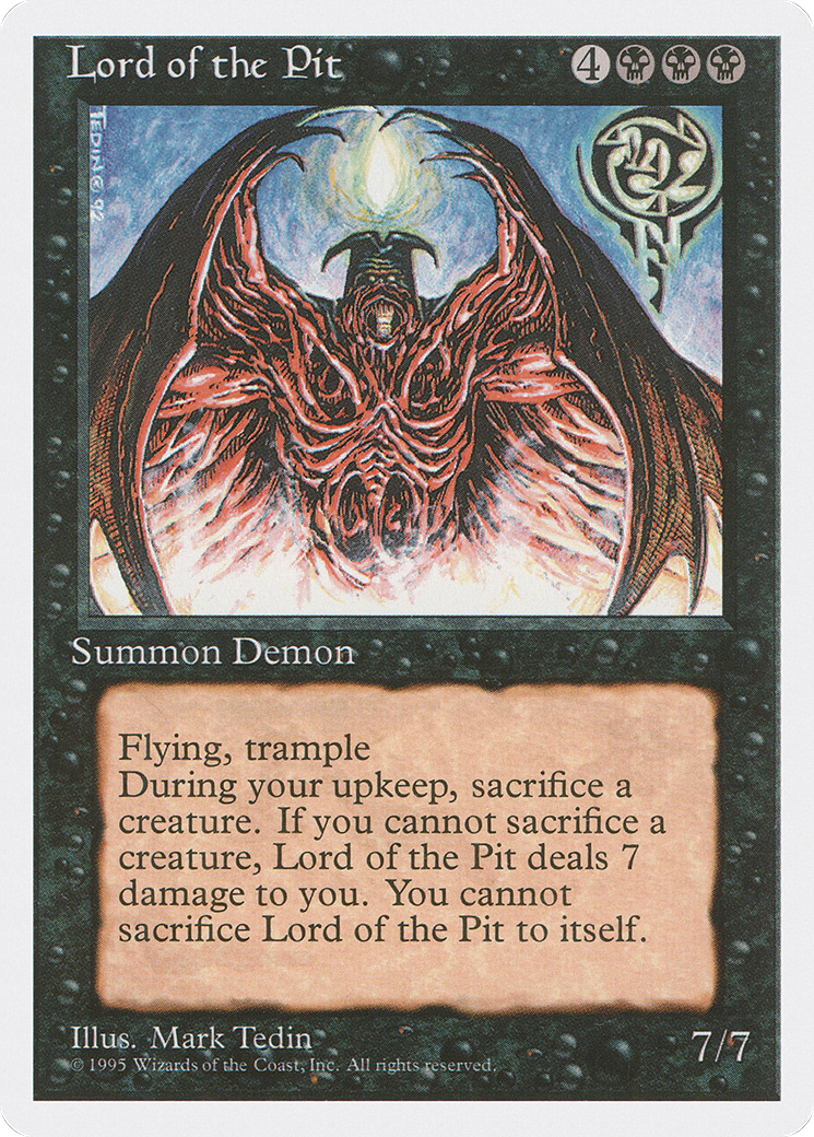 Lord of the Pit (4ED-028) - Fourth Edition