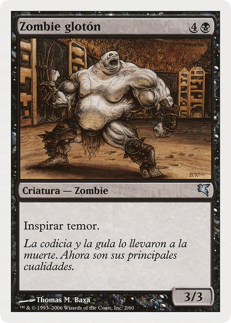 Gluttonous Zombie (Italian) - "Zombie Vorace" (PSAL-0F2) - Salvat 2005