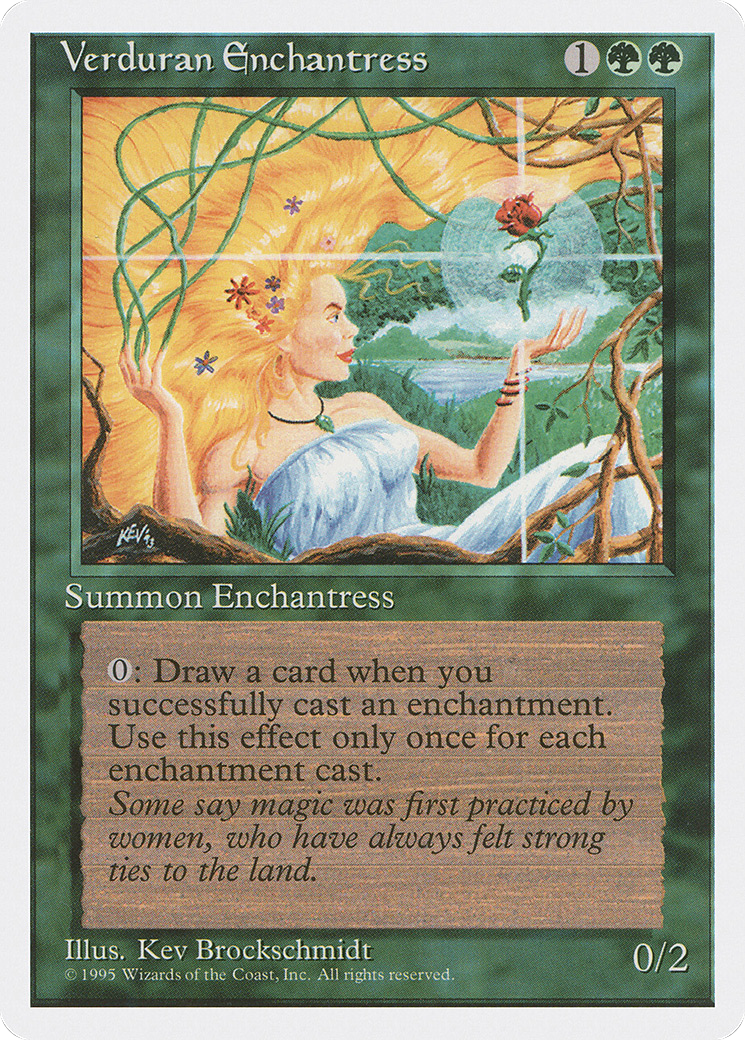 Verduran Enchantress (4ED-) - Fourth Edition