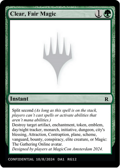 Clear, Fair Magic (UNK-RG12B) - Unknown Event