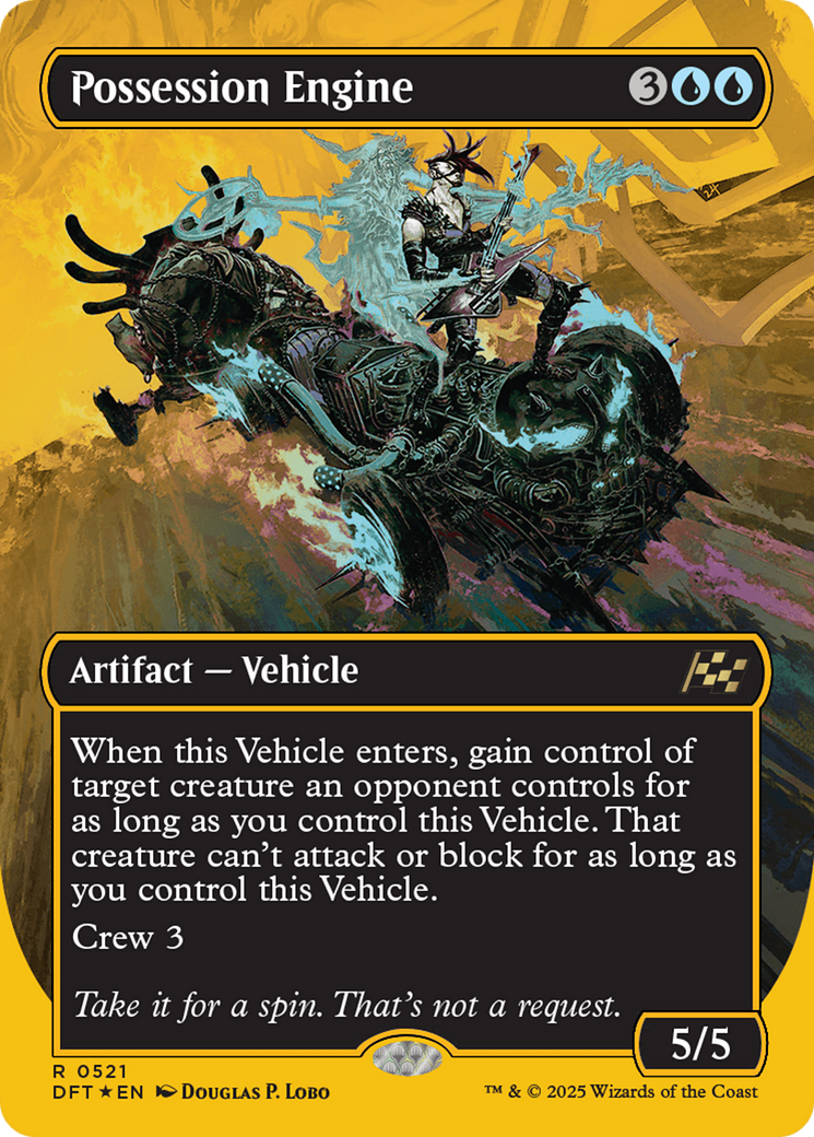 Possession Engine (Borderless) (First-Place Foil) (DFT-521) - Aetherdrift (Borderless) Foil