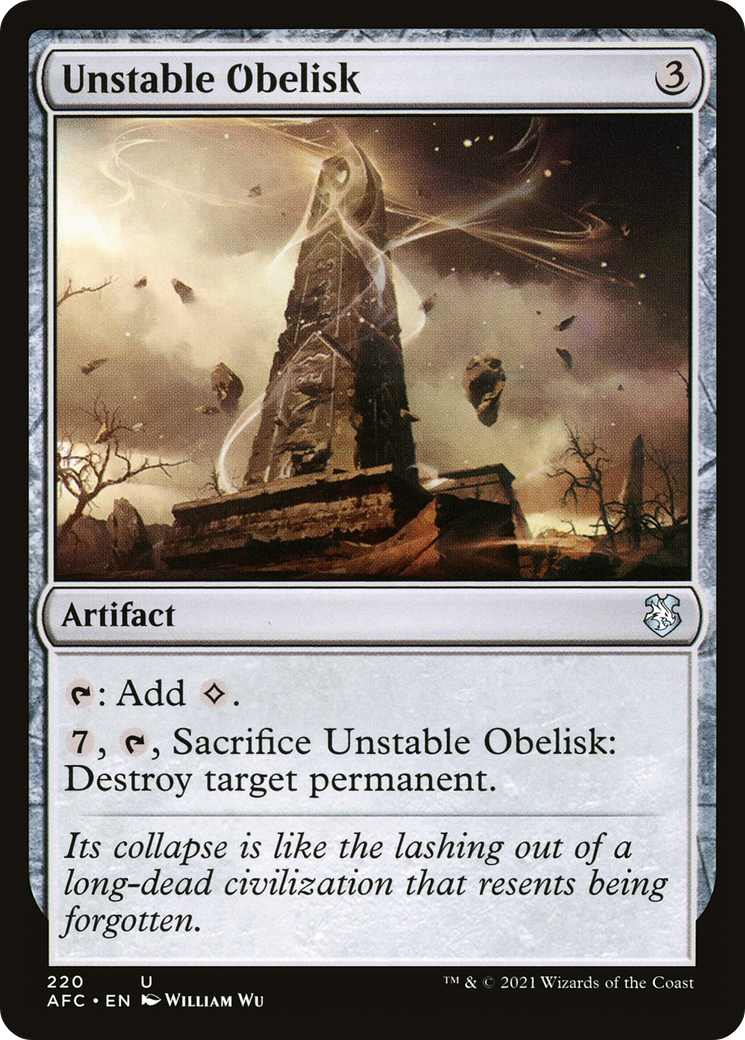 Unstable Obelisk (AFC-220) - Forgotten Realms Commander
