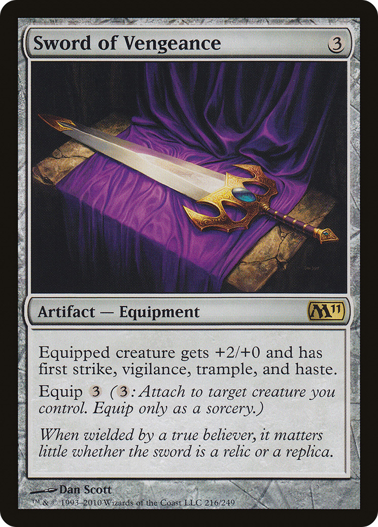 Sword of Vengeance (M11-216) - Magic 2011 Foil