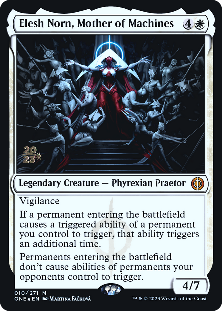 Elesh Norn, Mother of Machines (PRE-010) - Phyrexia: All Will Be One Promos Foil