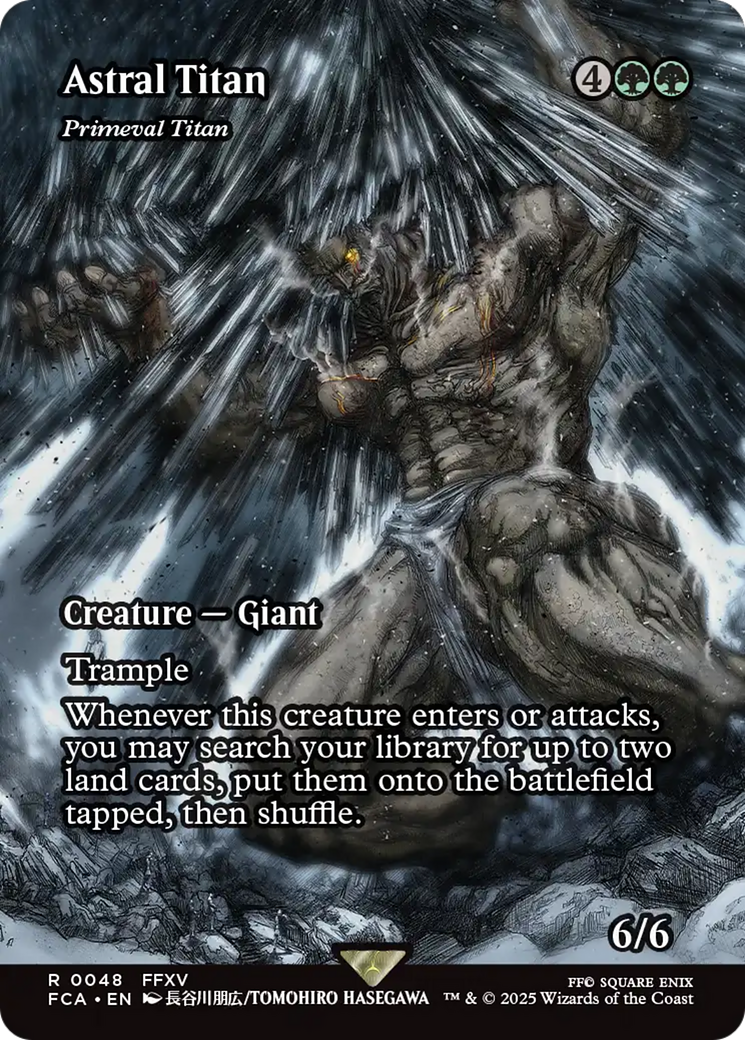 Astral Titan - Primeval Titan (Showcase) (FCA-048) - FINAL FANTASY: Through the Ages / Astral Titan (Borderless)