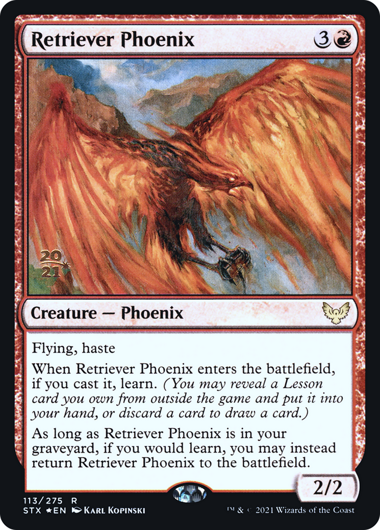 Retriever Phoenix [Strixhaven: School of Mages Prerelease Promos]