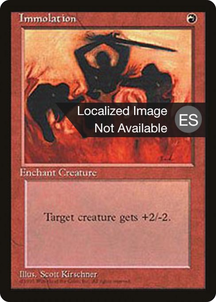 Immolation (4BB-) - Fourth Edition Foreign Black Border