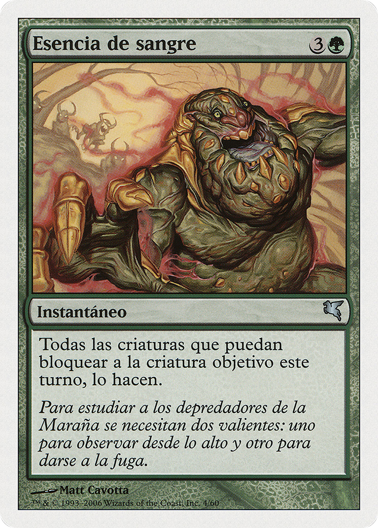 Bloodscent (Spanish) - "Esencia de sangre" (PSAL-0D4) - Salvat 2005