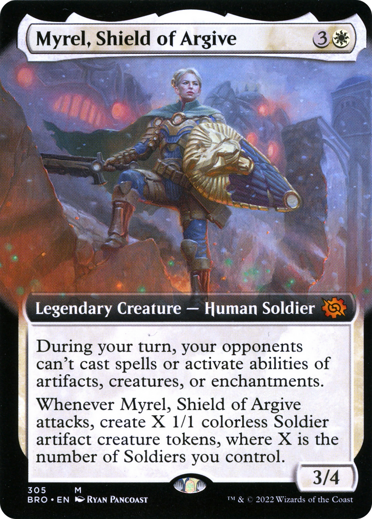 Myrel, Shield of Argive (Extended Art) (BRO-305) - The Brothers' War: (Extended Art)