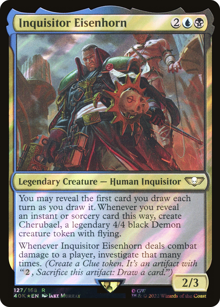 Inquisitor Eisenhorn (Surge Foil) (40K-127) - Warhammer 40,000 Commander Foil