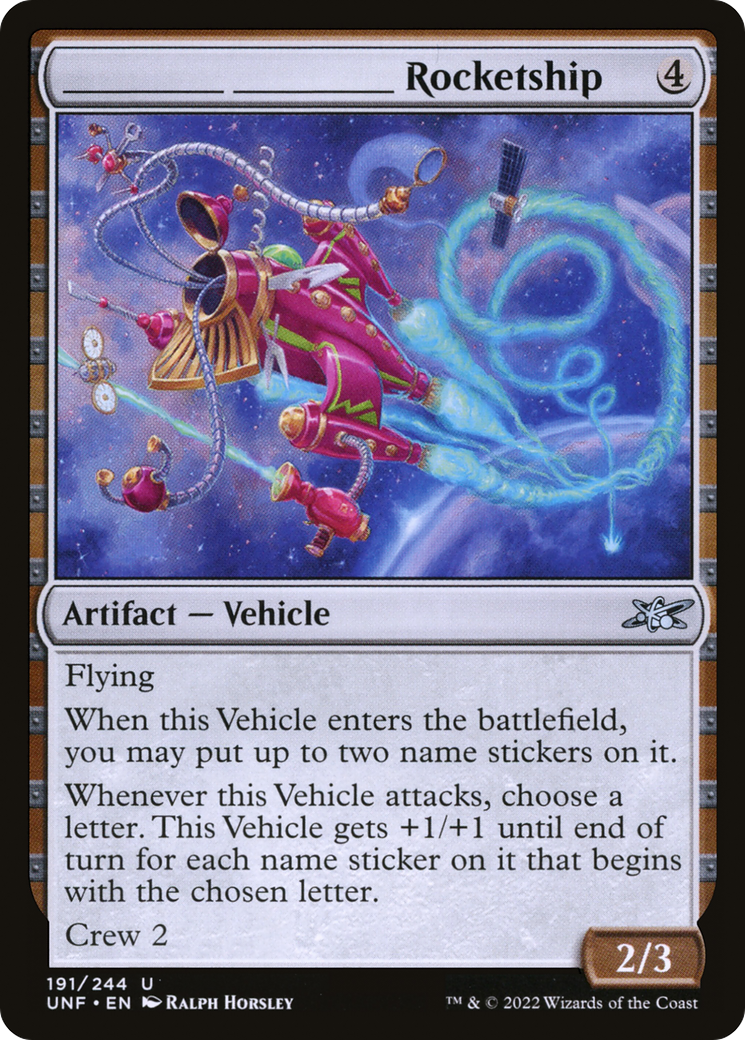 _______ _______ Rocketship (UNF-191) - Unfinity Foil