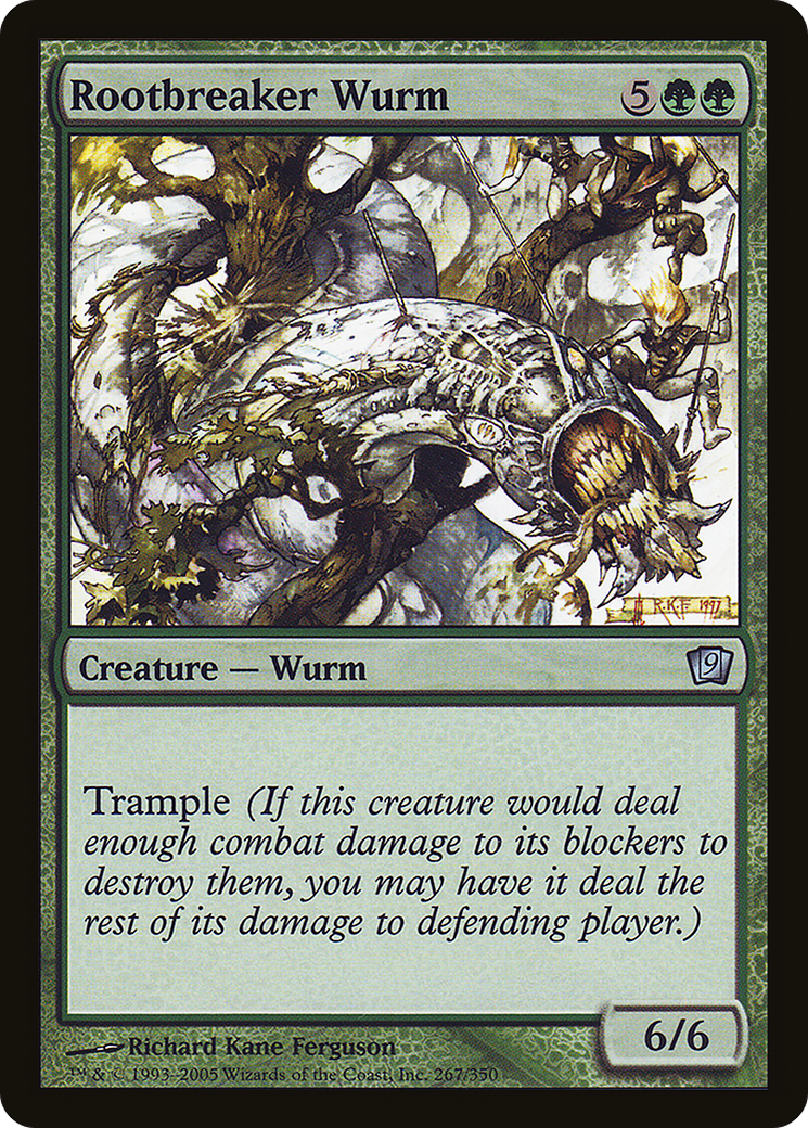 Rootbreaker Wurm (9ED-267) - 9th Edition Foil