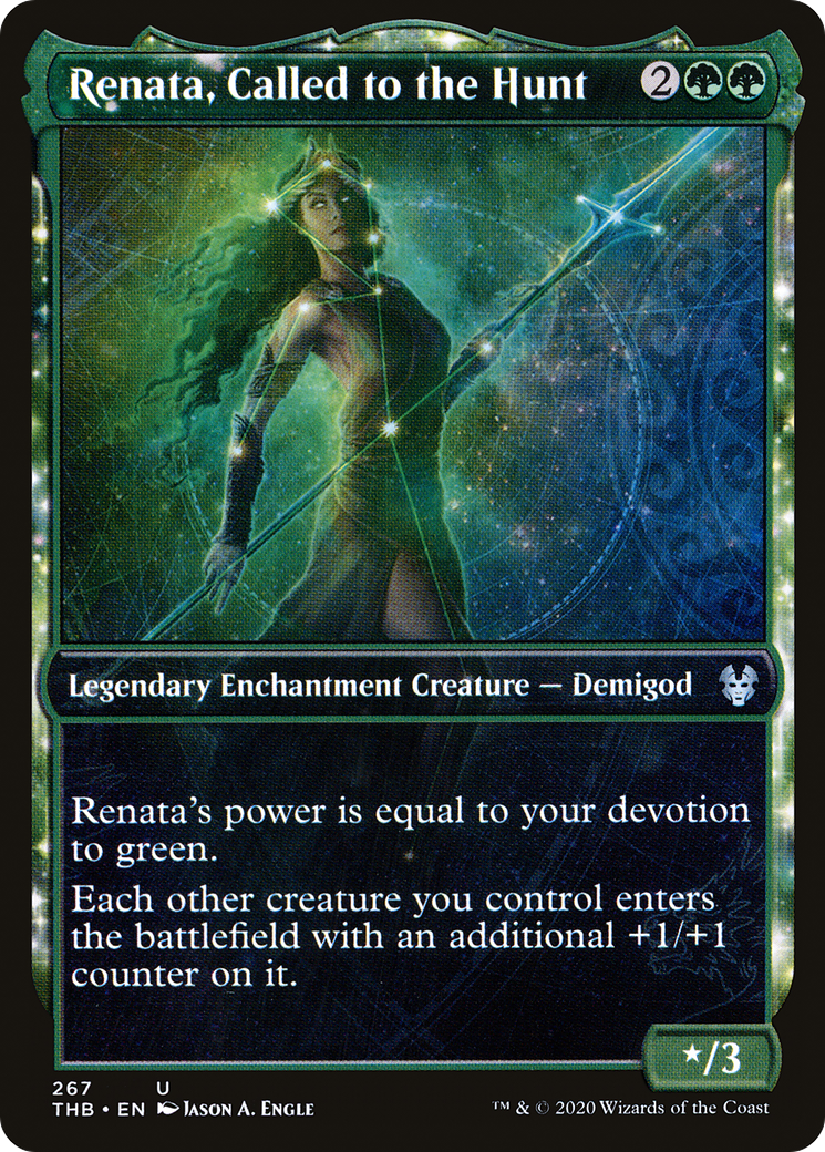 Renata, Called to the Hunt (Showcase) (THB-267) - Theros Beyond Death: (enchantment, Showcase) Foil