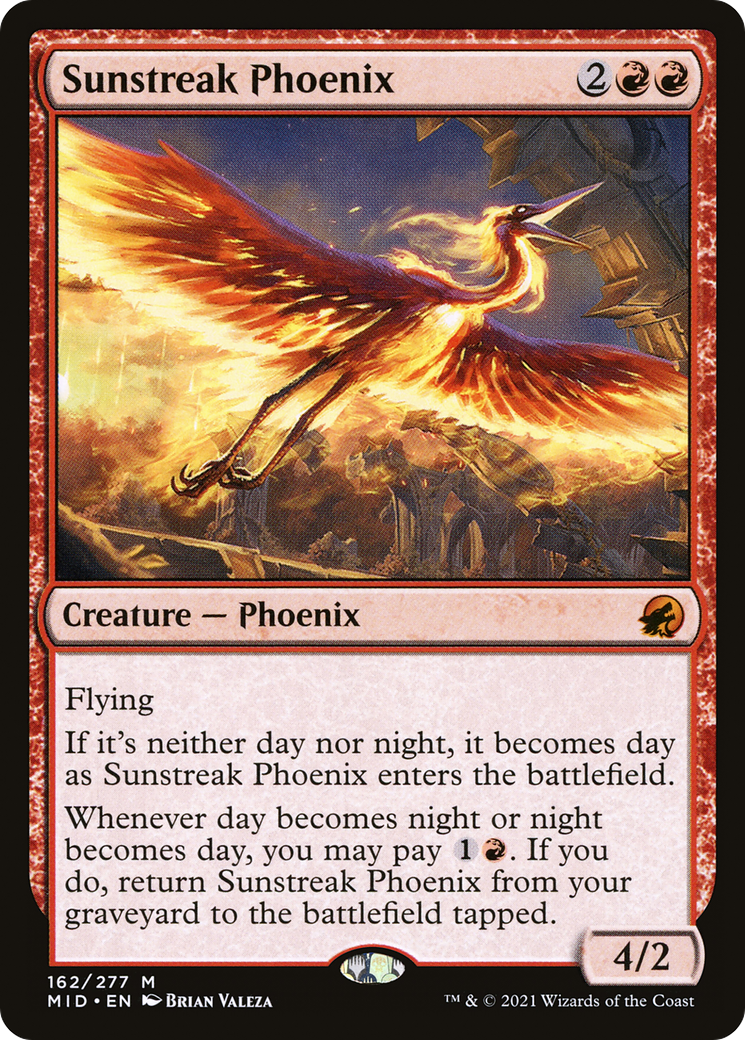 Sunstreak Phoenix (MID-162) - Innistrad: Midnight Hunt