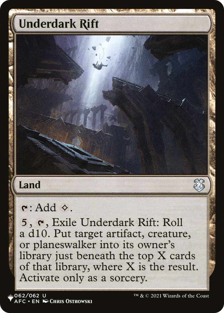 Underdark Rift (LIST-062/062) - The List