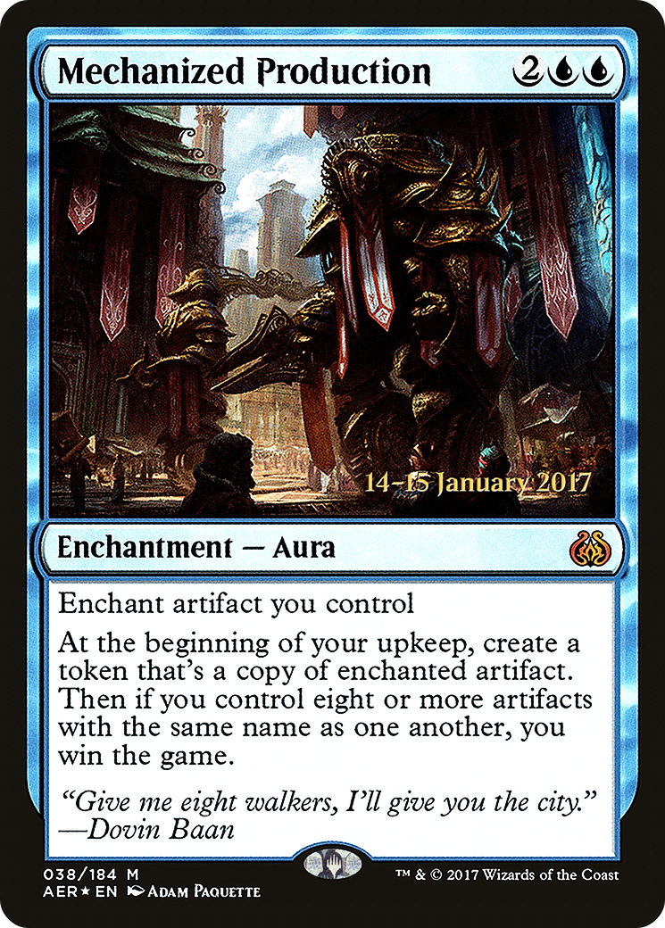 Mechanized Production (PRE-038) - Aether Revolt Promos Foil