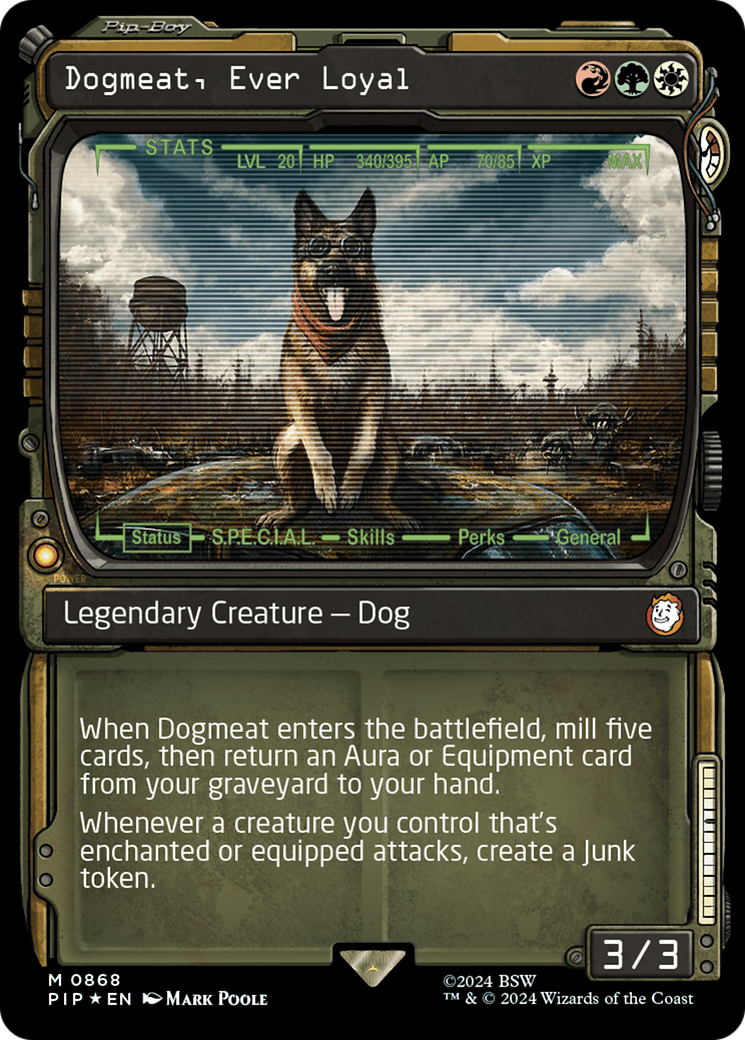 Dogmeat, Ever Loyal (Showcase) (Surge Foil) (PIP-868) - Fallout: (Showcase) Foil
