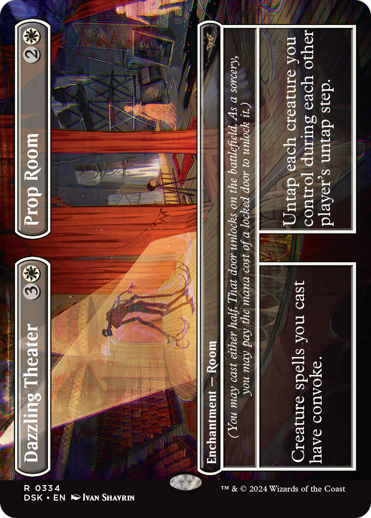 Dazzling Theater // Prop Room (Borderless) (DSK-334) - Duskmourn: House of Horror (Borderless) Foil