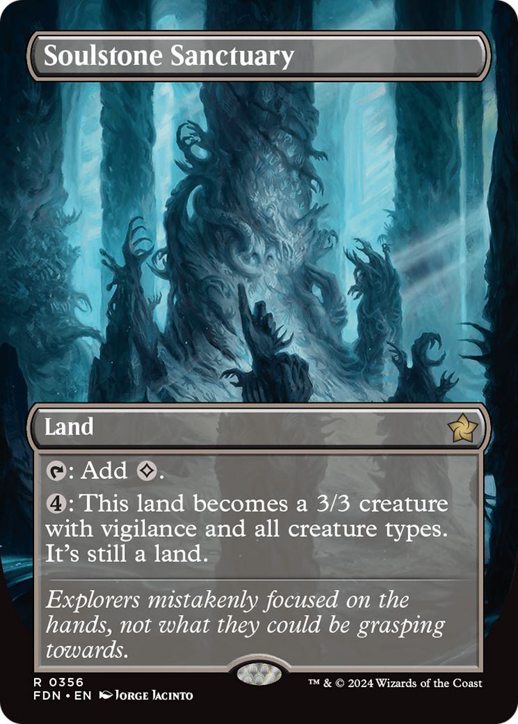 Soulstone Sanctuary (Borderless) (FDN-356) - Foundations (Borderless) Foil