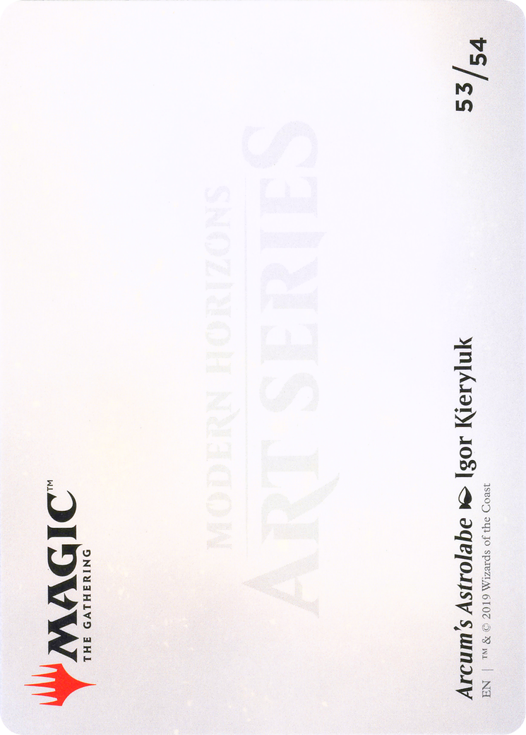 Arcum's Astrolabe // Arcum's Astrolabe (AMH1-053) - Modern Horizons Art Series (Borderless)