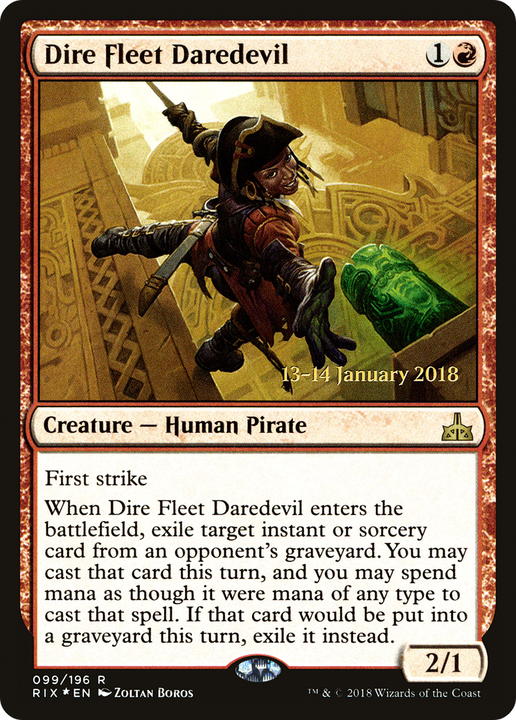 Dire Fleet Daredevil (PRE-099) - Rivals of Ixalan Promos Foil