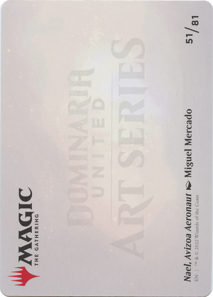 Nael, Avizoa Aeronaut // Nael, Avizoa Aeronaut (ADMU-051) - Dominaria United Art Series (Borderless) Foil