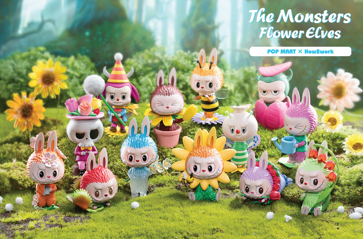 POPMART: Labubu THE MONSTERS - Flower Elves Figure Series