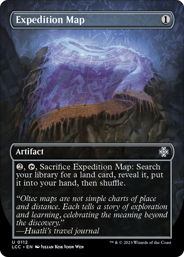 Expedition Map (Borderless) (LCC-112) - The Lost Caverns of Ixalan Commander (Borderless)