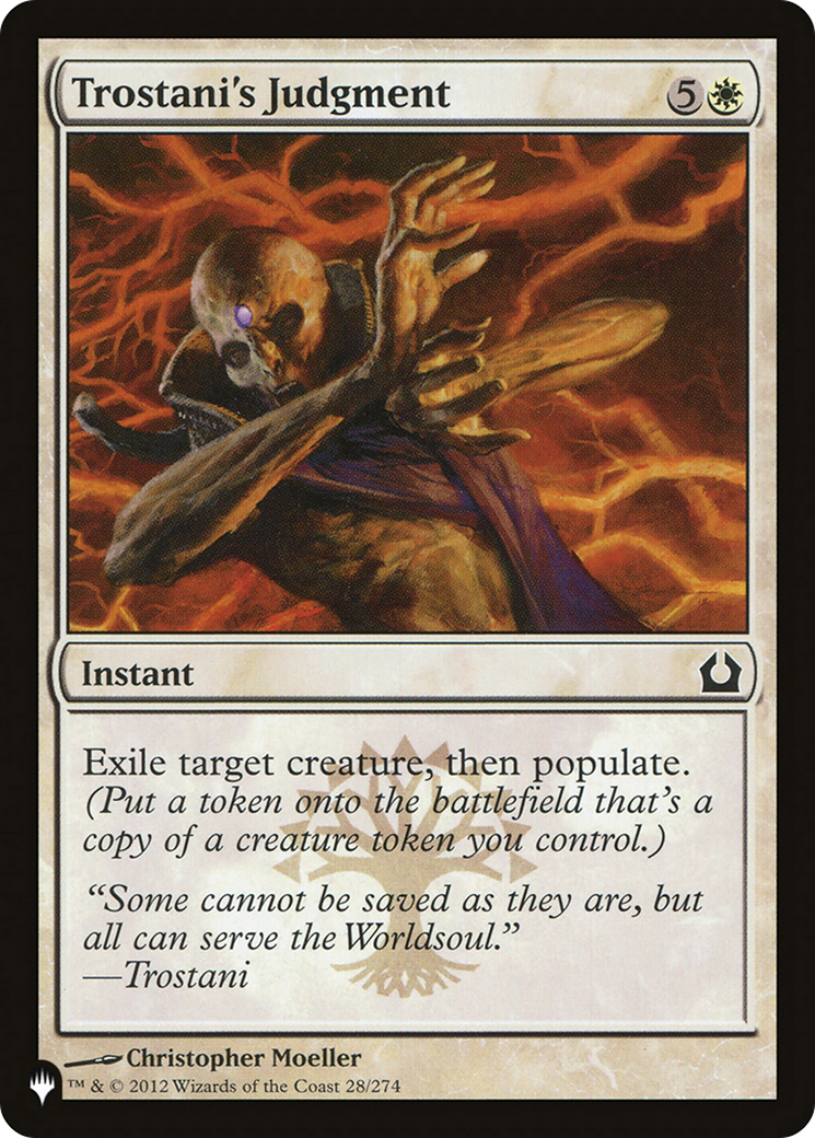 Trostani's Judgment (LIST-28/274) - The List