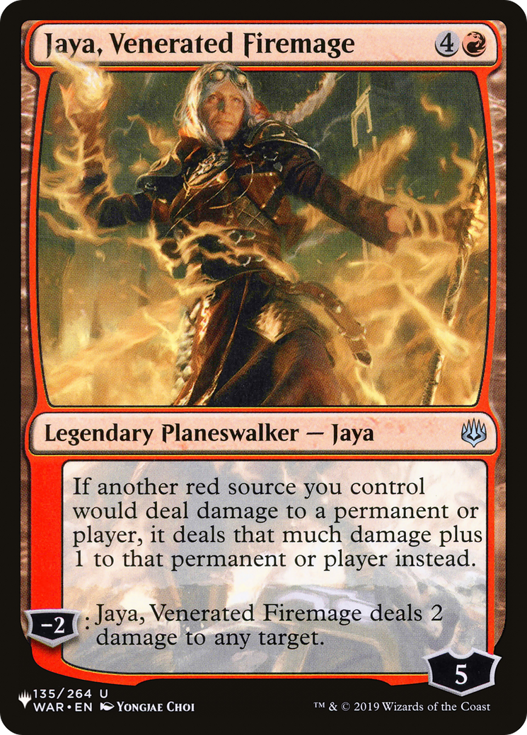 Jaya, Venerated Firemage (LIST-135/264) - The List
