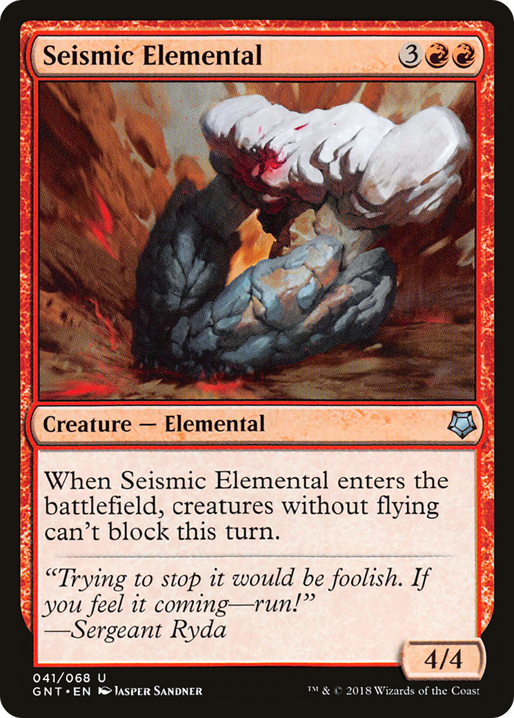 Seismic Elemental (GNT-041) - Game Night