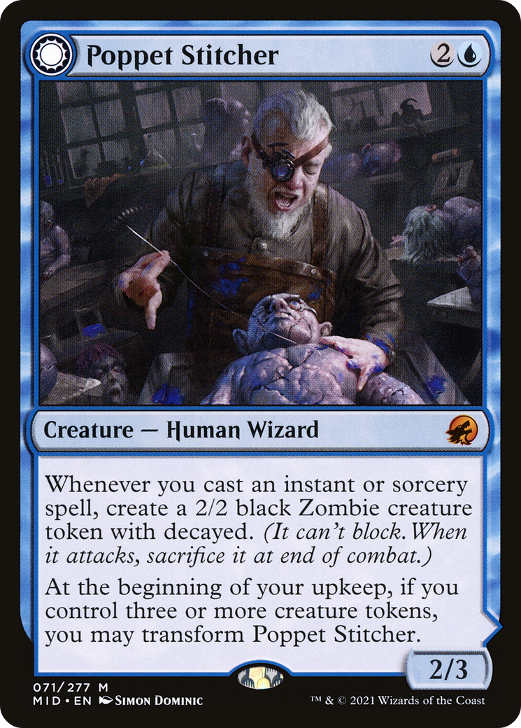 Poppet Stitcher (MID-071) - Innistrad: Midnight Hunt: (Double Faced Transform)